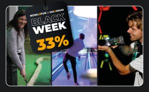 Black Week 2025 | 3-kamp - Bowling, Minigolf og Laser Hero
